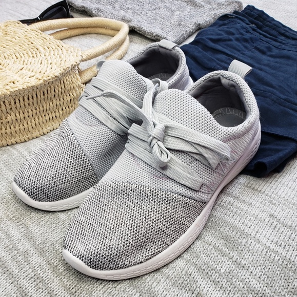 🚨ON SALE//The Berlin// grey knitted sneaker - Picture 3 of 5